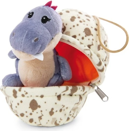 NICI Plüsch Dino Baby Mädchen Im Ei 13cm, GRÜN