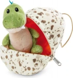 NICI Plüsch Dino Baby Boy Im Ei 13cm, GRÜN