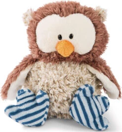 Nici Eule Oscar Mit Gelenk, Kopf Drehbar, 25 Cm (48461)