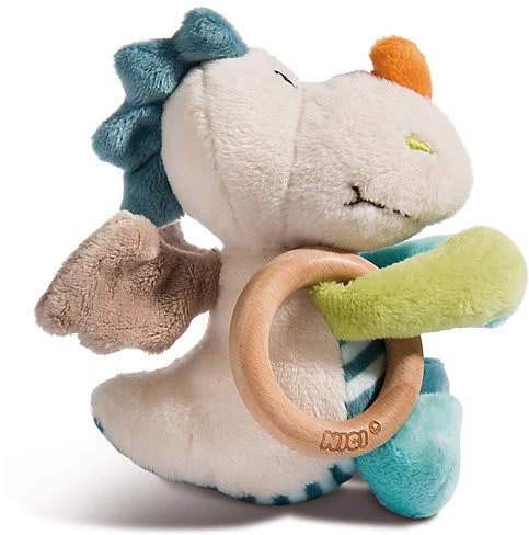 Nici Greifling Drache Dragilu 15cm Mit Holzring Und Glocke (43705) - Image 2