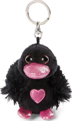 Nici Love Schwan Schwarz GREEN, 8 Cm (48261)