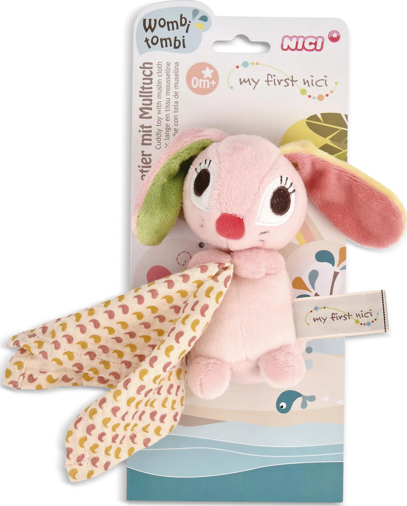 Nici Schmusetier 3D Hase Hopsali Mit Mulltuch, 13 Cm (48039) - Image 6