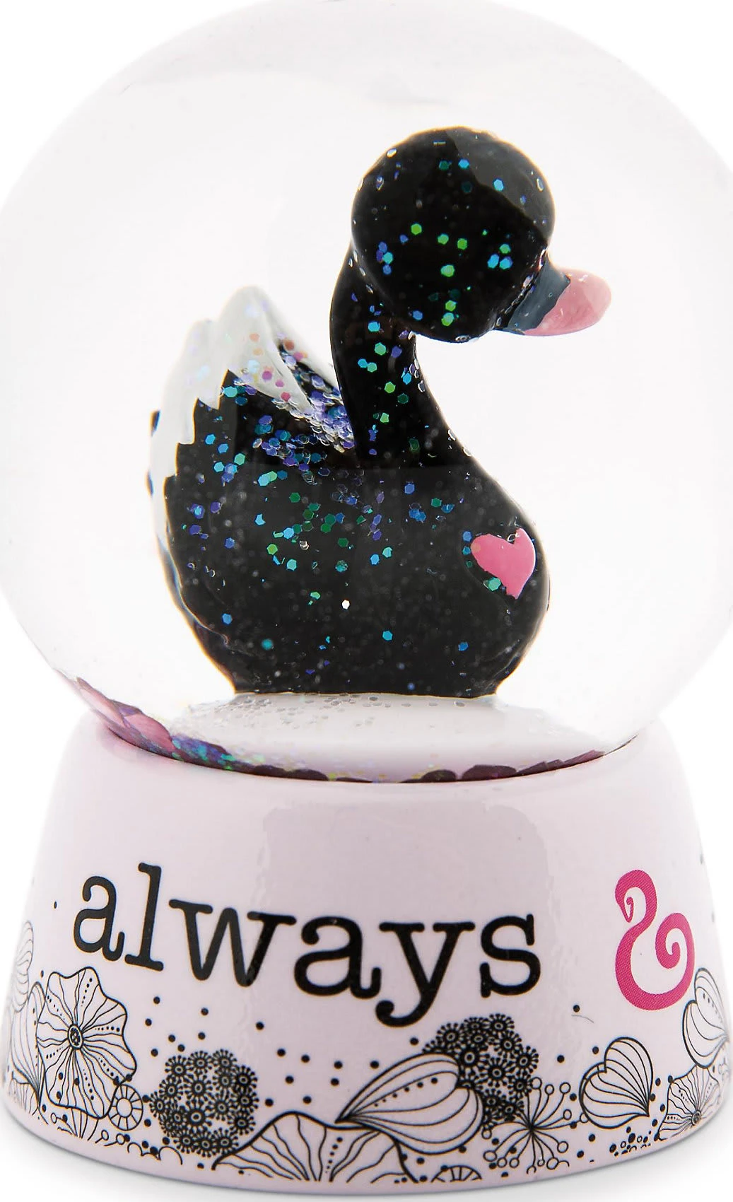 Nici Schüttelkugel Schwan, Schwarz, 6,5 Cm (48283) - Image 2