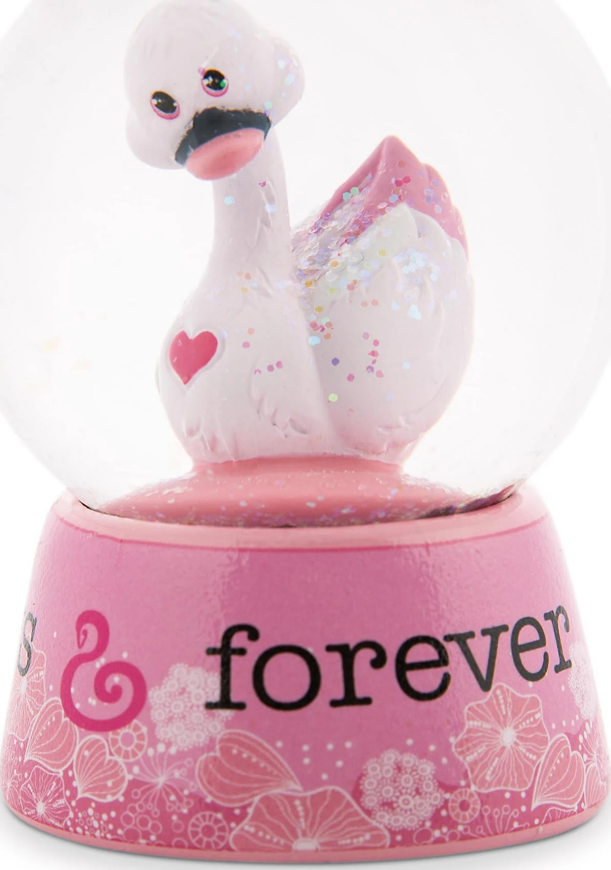 Nici Schüttelkugel Schwan, Weiß, 6,5 Cm (48282)