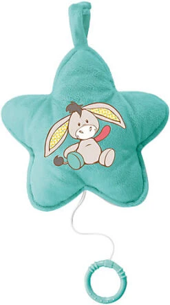 Nici Spieluhr Stern Esel Muli, 20x20cm (42360)