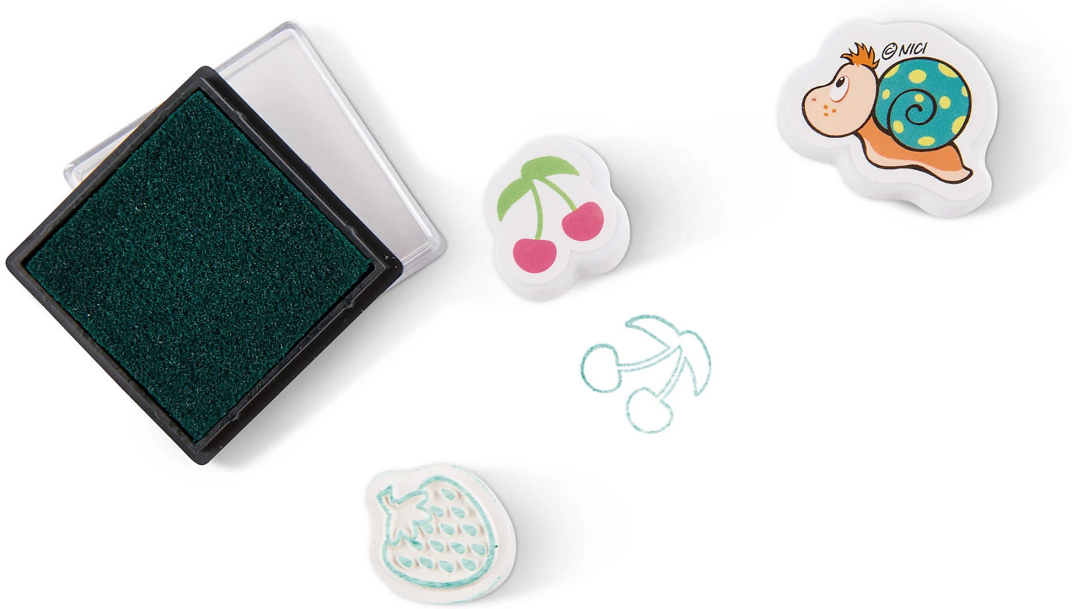 Nici Stempelset Bär, Schnecke Und Früchte, 9 Tlg. - Image 3