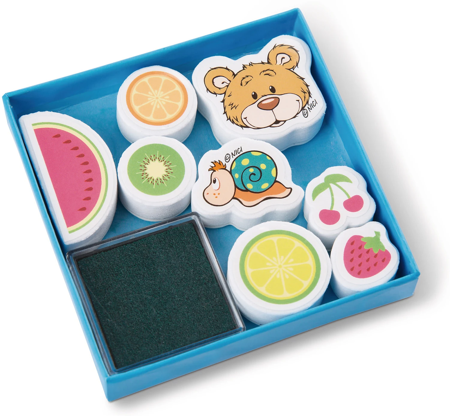 Nici Stempelset Bär, Schnecke Und Früchte, 9 Tlg. - Image 5